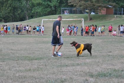 Soccer is a pretty big deal for the Ritchie family, so it makes sense that Choco would be an avid soccer player himself.